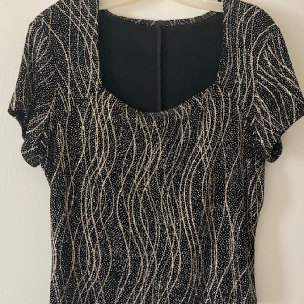 shiny print shirt